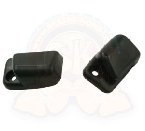 Clips di supporto aletta parasole colore nero Maggiolino / Karmann Ghia / Tipo 3 12/1966- (117 408 151>) (la coppia)