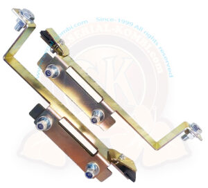 Kit de fixation 2 bavettes pare-boue arrière, avec visserie, épaisseur 2.5mm, zingué 1950-7/1967