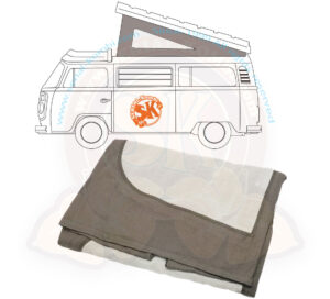 Lona de techo elevable Westfalia, T2 8/1973-7/1979, gris, 3 ventanas, especificaciones SERIAL-Kombi