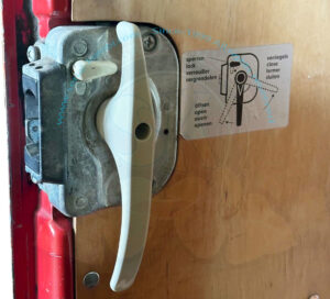 Maniglia interna porta scorrevole Westfalia 8/1967-7/1979