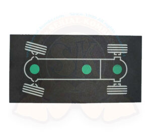 Platte mit Logo für Differentialsperrenbetätigung, 10/1984-7/1992 SYNCRO