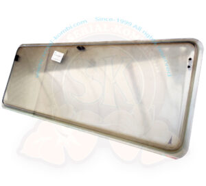 Thermo window, left middle elevating (kitchen) window, double glazed plexiglass, bronze, Westfalia Joker, 5/1979-7/1992