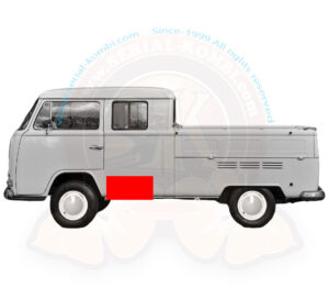 Seitenteil Reparaturblech, gegenüber hinterer Tür, DoKa, 8/1967-7/1971 Höhe 28cm