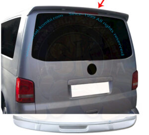 Becquet arrière, aileron de toit, à coller sur hayon, en apprêt à peindre, VW T5 4/2003-8/2015