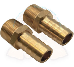 Hose couplings for additional external oil cooler SK117021, 1/2" male for 1/2" hoses, the pair