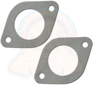 Gasket under dual carburetors (between carb and manifold), Weber 34 ICT, per pair