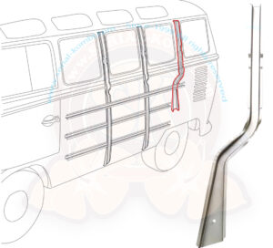 Pilier de renfort arrière gauche du panneau latéral, complet 3/1955-7/1963