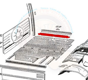 Middle sill strenghtener under loading doors 1950-7/1967