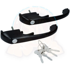 Türgriffe für Kabinentür, Komplettset mit 2 identischen Schlüsseln, 5/1979-7/1992