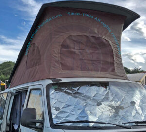 Toile de toit Westfalia, T4 9/1990-4/1998 California, 3 fenêtres, spécifications Westfalia - Gris