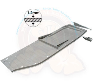 Semi pianale, spessore 1.2mm, Maggiolino (berlina) 8/1957-7/1970 - Sinistro