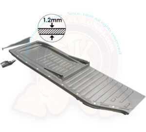 Semi pianale, spessore 1.2mm, Maggiolino (berlina) 8/1957-7/1970 - Destro