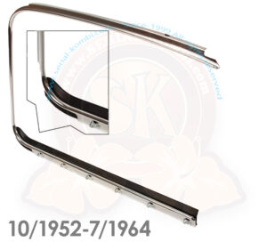Rahmen Fensterschacht, glänzend, rechts, Käfer, 10/1952-7/1964