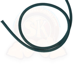 Manguera entre el depósito de líquido de frenos y cilindro maestro, trenzada verde, Ø int. 4,5 mm, Escarabajo/Karmann Ghia/Tipo 3 -7/1966 (por metro)