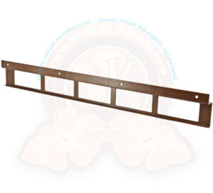 Air vent grille for cooker cupboard, stainless steel, brown, Westfalia, 5/1979-7/1992