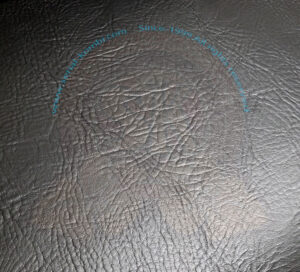 Vinyl for upholstery, smooth, roll width 140cm (by the metre), Black