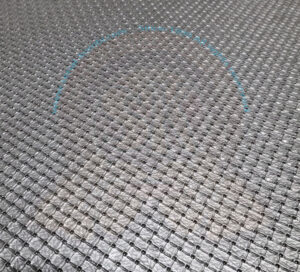 Vinyl for upholstery, Square Weave, roll width 140cm (by the metre), Black