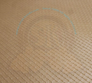 Vinyl for upholstery, Square Weave, roll width 140cm (by the metre), beige