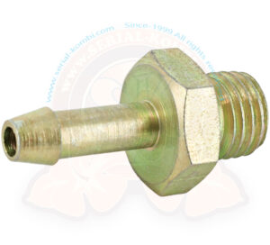 Screw-on nipple fitting for petrol pump designed for metal hose, M12x1.5 for petrol hose Ø 6mm