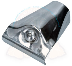 Clamp for Westfalia style roof rack, polished stainless steel, with screw, washer and nut (sold individually)