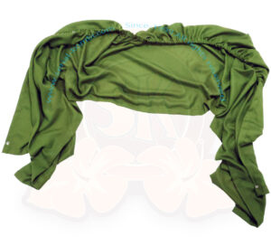 Vorhang Fahrerkabine, mit Haken, Westfalia, 8/1967-7/1979 grün