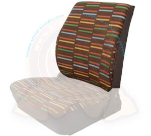 Housse de dossier avec dos complet de siège avant, Van Dyck marron Westfalia 5/1979-7/1992