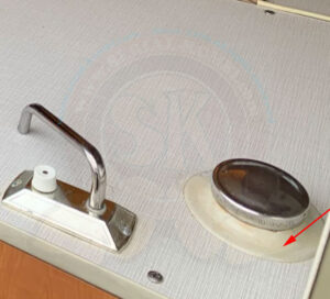 Seal, white collar for Westfalia drinking water filling pipe SO42 8/1963-7/1967