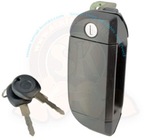 Türgriff außen, schwarz, mit Schlüsseln, T4 9/1990-6/2003 links