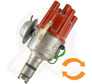 Zündverteiler, Bosch 034 mit Unterdruckdose, 12 Volt 1/1973-7/1979, aufbereitet