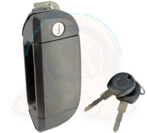 Türgriff außen, schwarz, mit Schlüsseln, T4 9/1990-6/2003 rechts