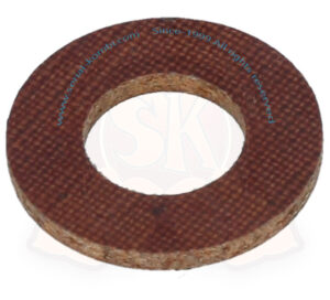 Arandela de resina fenólica laminada sobre la guía de la ventanilla safari y del muelle de fijación del deflector de la puerta delantera 1950-7/1967