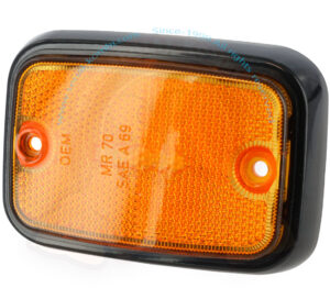 Lente de puerta delantera rodeada de negro 8/1972-7/1979 modelo US