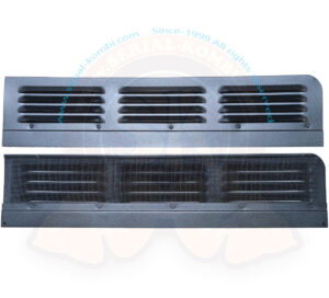 Lüftungsgitter mit  integriertem Moskitonetz für Türen vorne, Aluminium, paarweise, 8/1967-7/1979