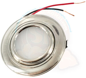 Einbauleuchte schwenkbar, Nickel, 6 LED , 300lm, 2W 12 volt, einbau Ø 58mm, außen Ø 70mm