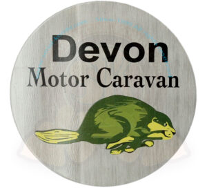 Devon aluminium badge with anti-uv and scratch protection, 8/1967-7/1979