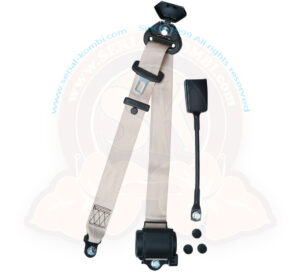 Cintura di sicurezza anteriore a 3 punti con riavvolgitore colore Beige 1950-7/1992 omologata