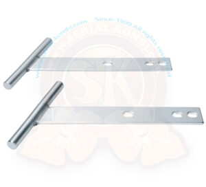 T-Bars, eloxiertes Aluminium, vorne oder hinten, Käfer -7/1967 (1200ccm -7/1973), Karmann Ghia -7/1971 (paarweise)