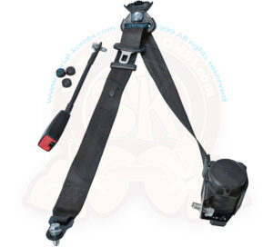 Sicherheitsgurt 3- Punkt vorne, automatik, 300cm mit 30cm starrer Schnalle