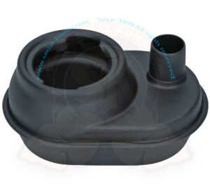 Oil filler neck without down breather pipe, for 19mm upper breather pipe, black, 1200cc-1600cc, 8/1960-