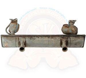 Endschalldämpfer, 1200ccm Käfer / Karmann Ghia 12/1962- ERNST alte deutsche Produktion