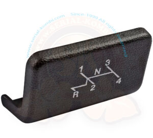 Ashtray cover with shifter diagram, Beetle 8/1968- (with padded dashboard)