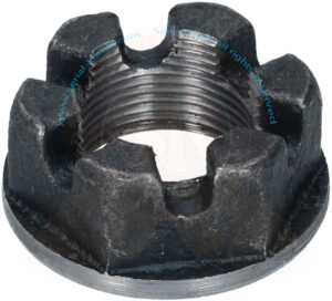 Castle flanged nut on rear wheel hub, 36mm, Beetle / Karmann Ghia 8/1966-, Type 3, 181