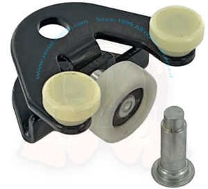 Rollenführung für handbetätigte Schiebetür, unten, Reparaturset, T5 4/2003-8/2015 ohne Kindersicherung, links oder rechts