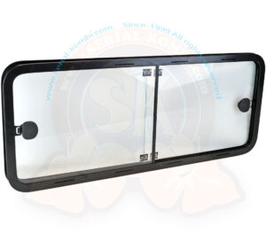 Cristal corredero izquierda o derecha, para añadir sobre vehiculos no provistos de ventana al origen 1033x433mm, claro