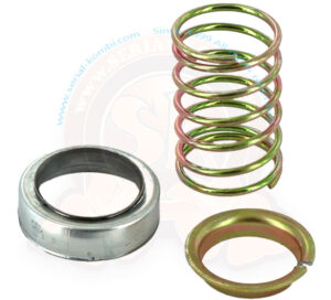 Steering bearing, spring 113415587A and centring ring 113415589A for the top of the steering column 8/1967–3/1974