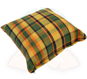 Oreiller, coussin tissu Westfalia Jaune/Orange/Vert 40x40 cm