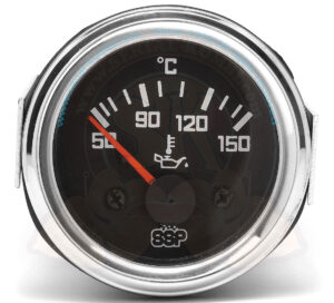 Indicatore temperatura olio 50-150°C SSP 52mm, cornice cromata
