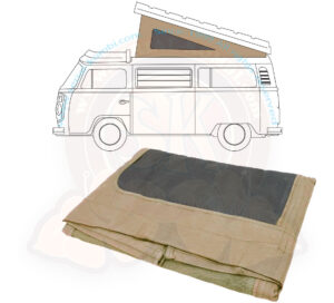 Toile de toit Westfalia, T2 8/1973-7/1979, 3 fenêtres